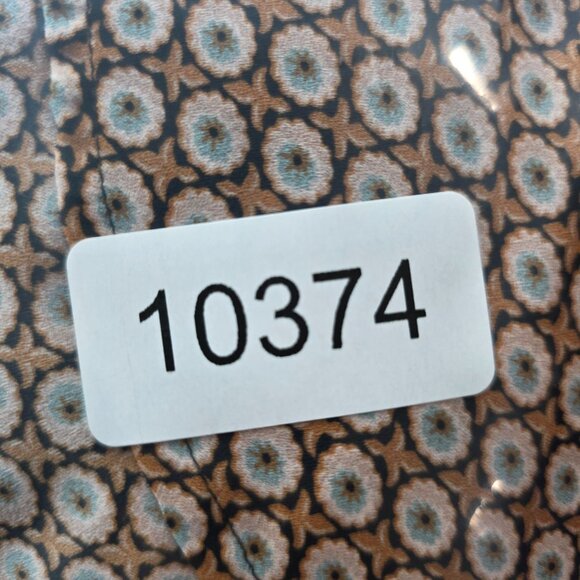 Womens Ann Taylor Loft Geometric Print Blouse Button Down 100% Polyester Size M - Picture 7 of 7